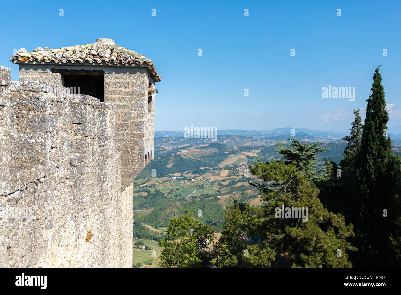 Seconda Torre - Cesta nella repubblica di San Marino, Italia Foto Stock