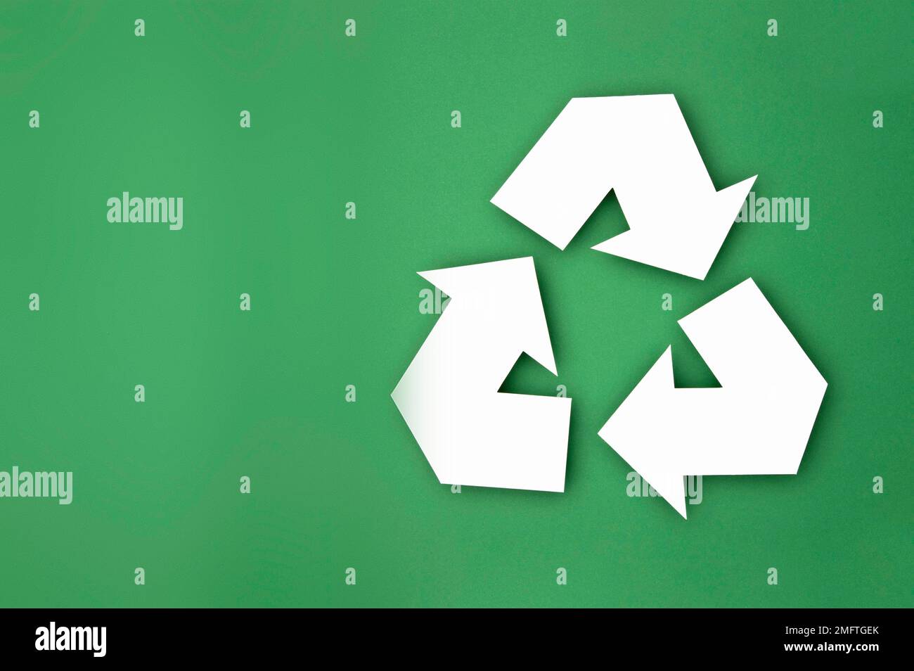 concetto di riciclaggio ecologico Foto Stock