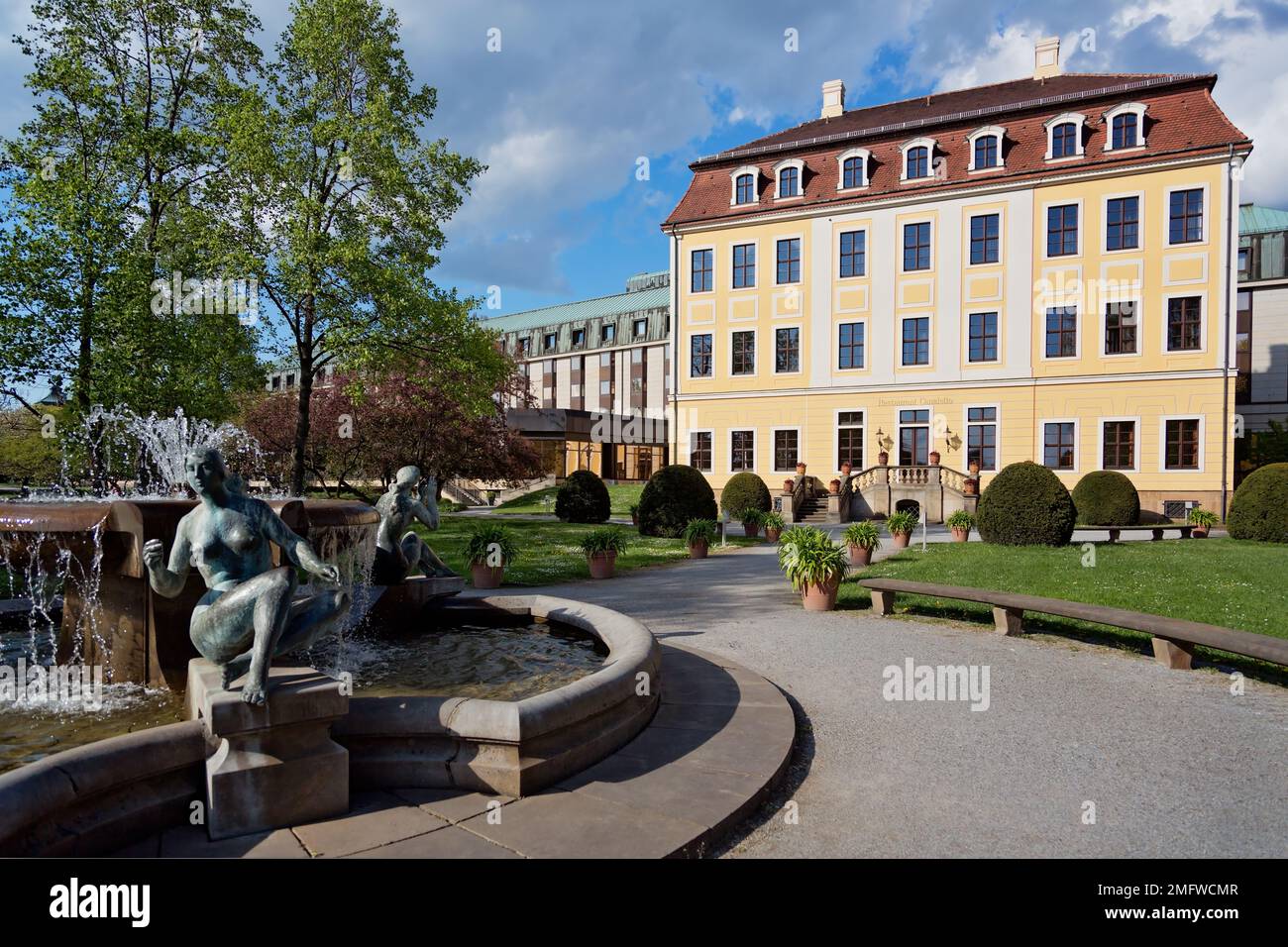 Ristorante Canaletto nel Westin Bellevue Hotel a Dresda, Germania Foto Stock