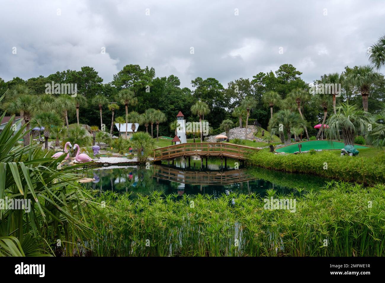 Campo da minigolf Foto Stock