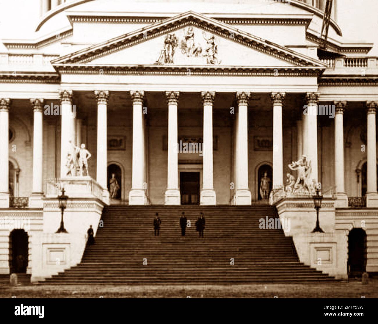 Il Campidoglio, Washington DC, Stati Uniti, periodo vittoriano Foto Stock