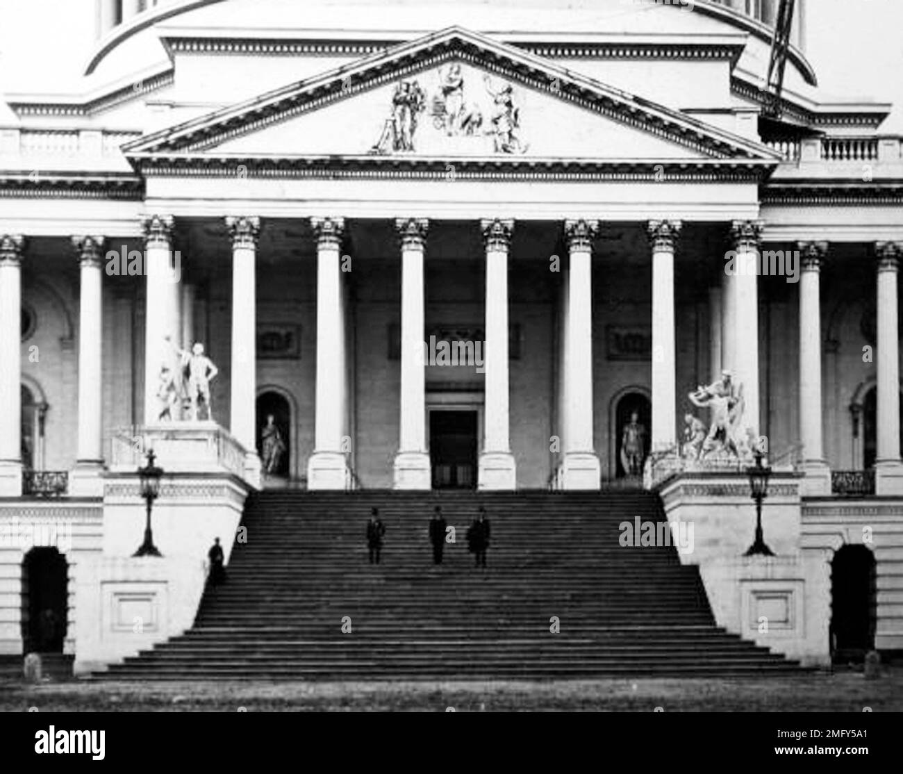 Il Campidoglio, Washington DC, Stati Uniti, periodo vittoriano Foto Stock