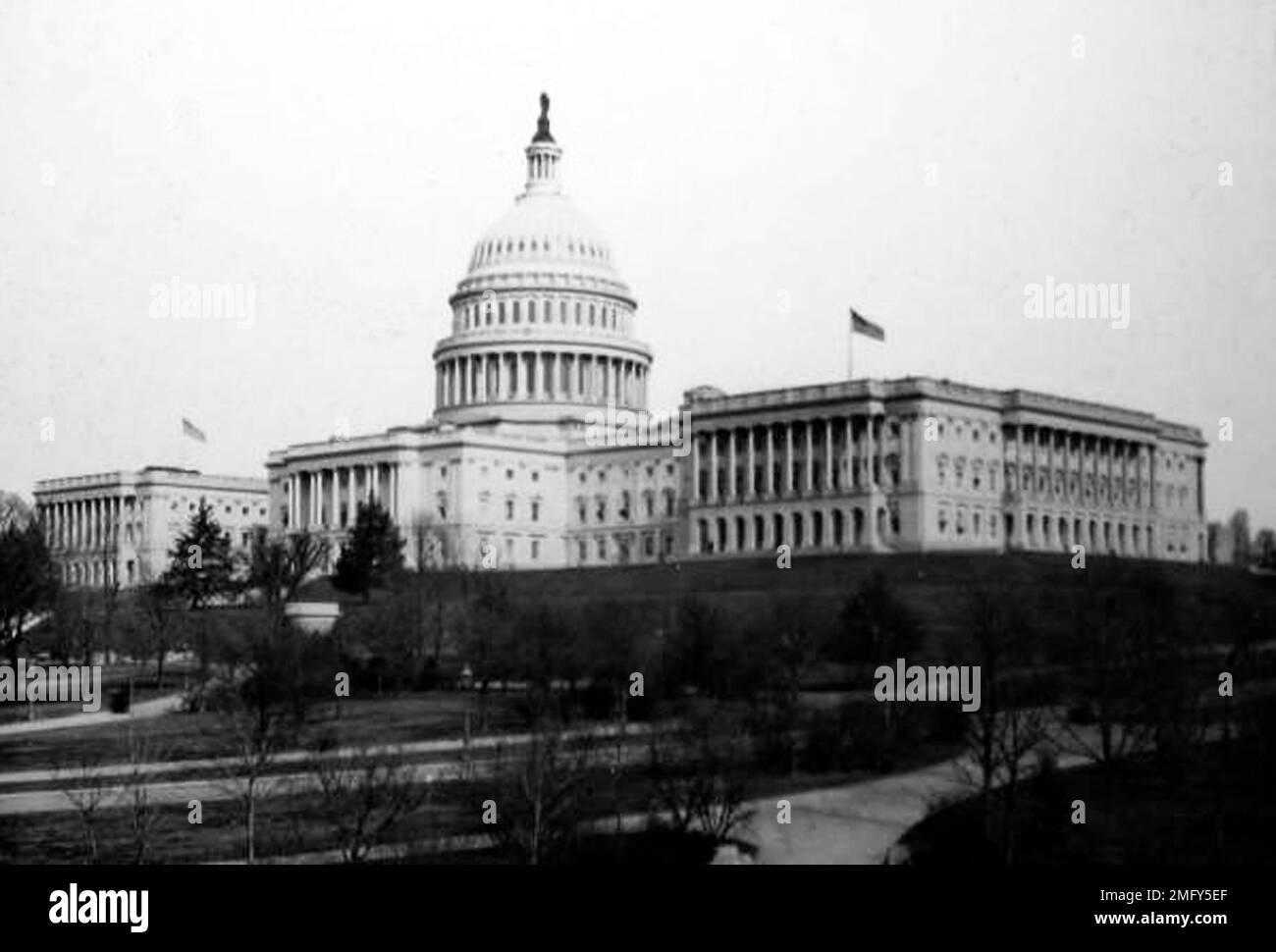 Il Campidoglio, Washington DC, Stati Uniti, periodo vittoriano Foto Stock