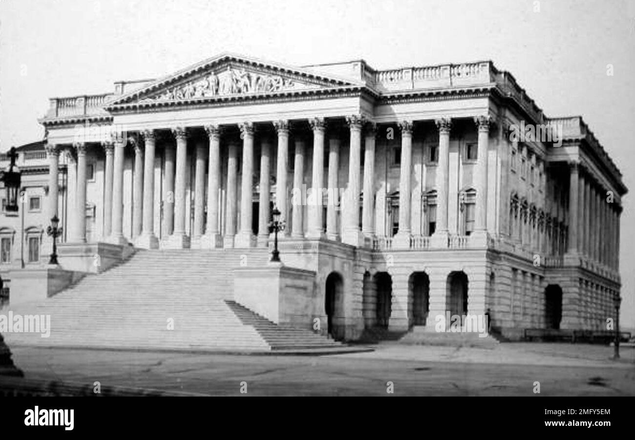 Il Senato, Washington DC, USA, periodo vittoriano Foto Stock
