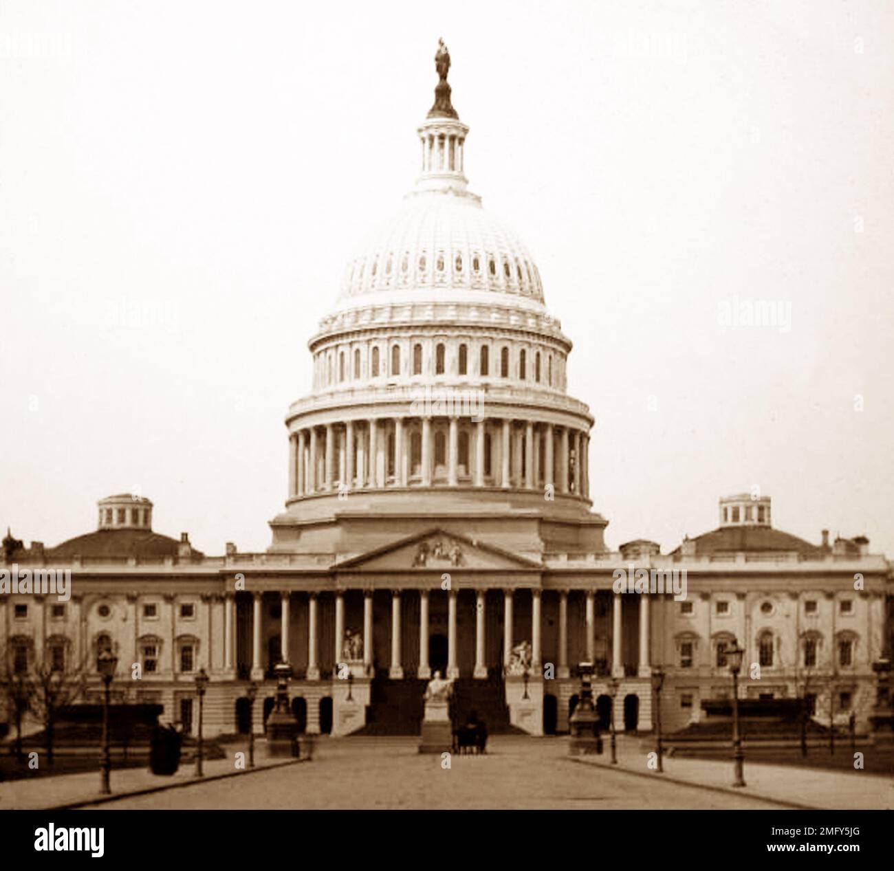 Il Campidoglio, Washington DC, Stati Uniti, periodo vittoriano Foto Stock