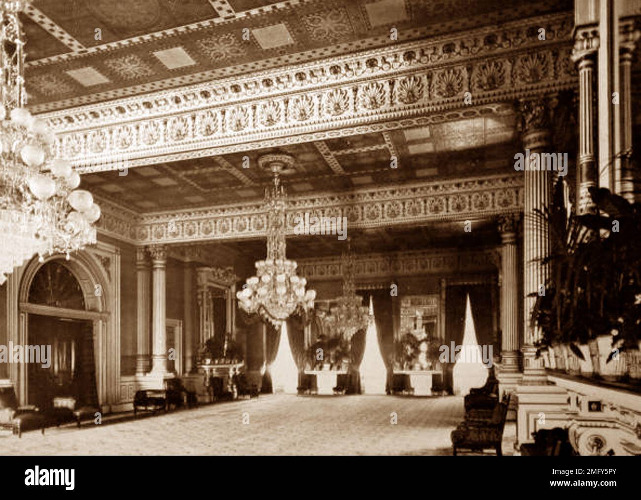 La Casa Bianca, Washington DC, Stati Uniti, periodo vittoriano Foto Stock