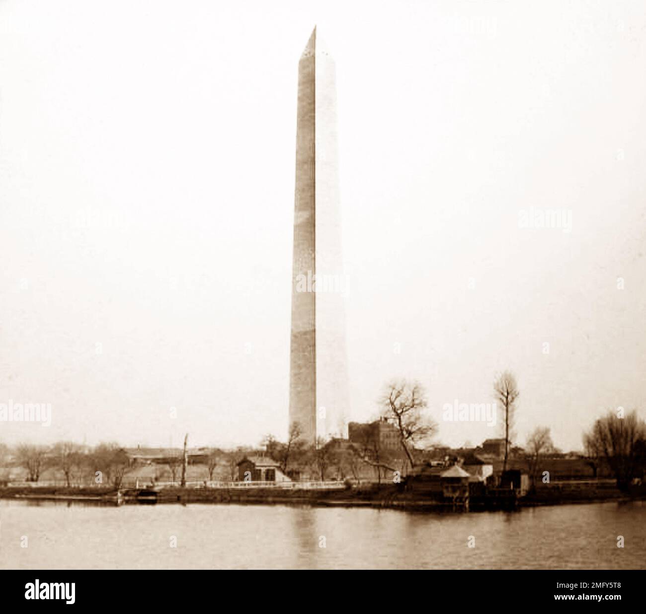 Washington Memorial, Washington DC, USA, periodo vittoriano Foto Stock