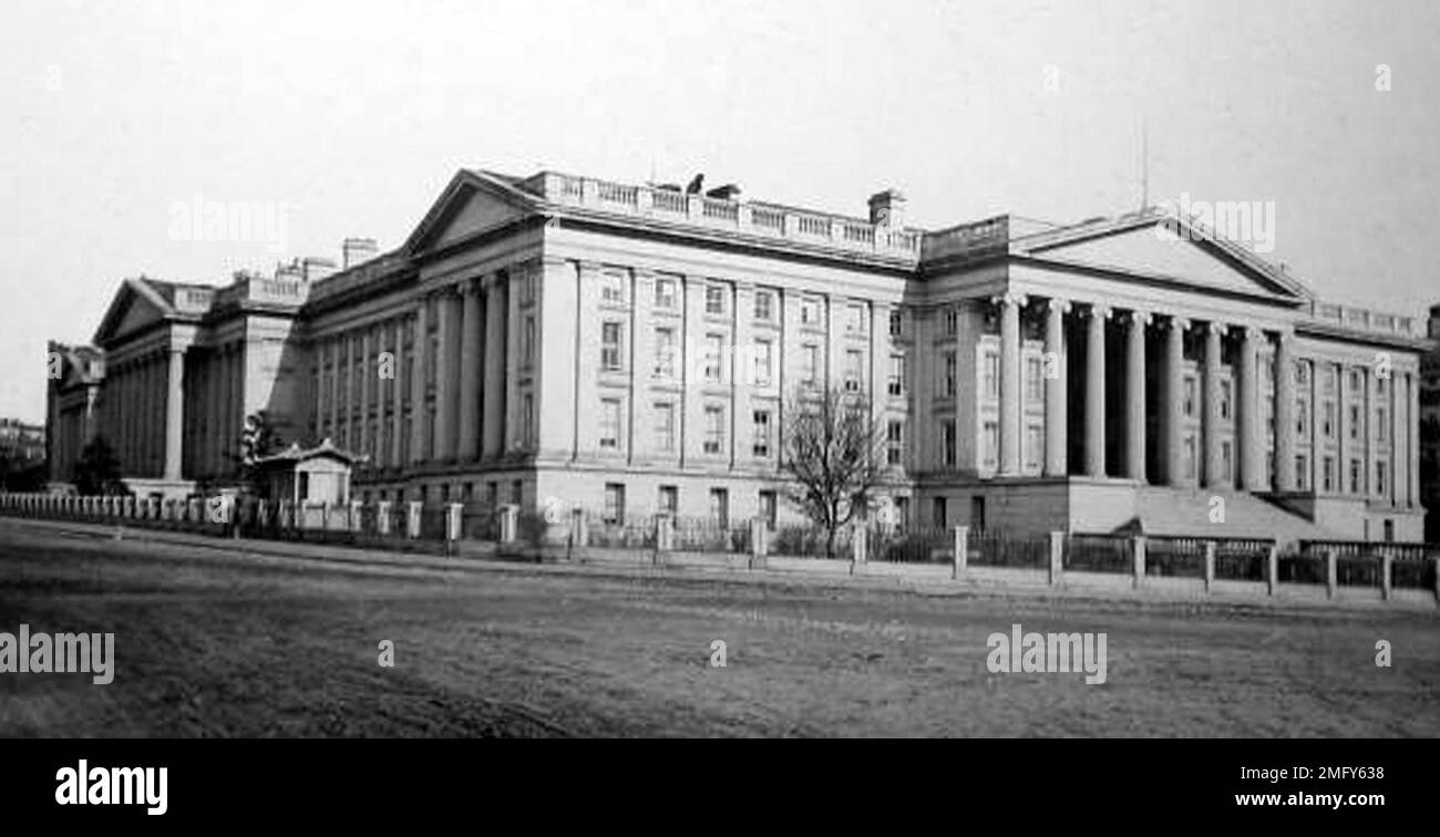 Il Tesoro, Washington DC, Stati Uniti, periodo vittoriano Foto Stock