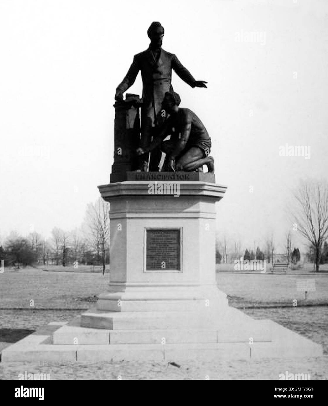 Statua dell'emancipazione di Lincoln, Washington DC, USA, periodo vittoriano Foto Stock