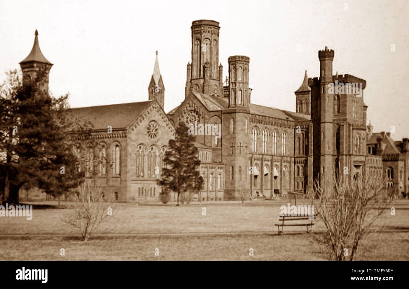 Smithsonian Institution, Washington DC, USA, periodo vittoriano Foto Stock