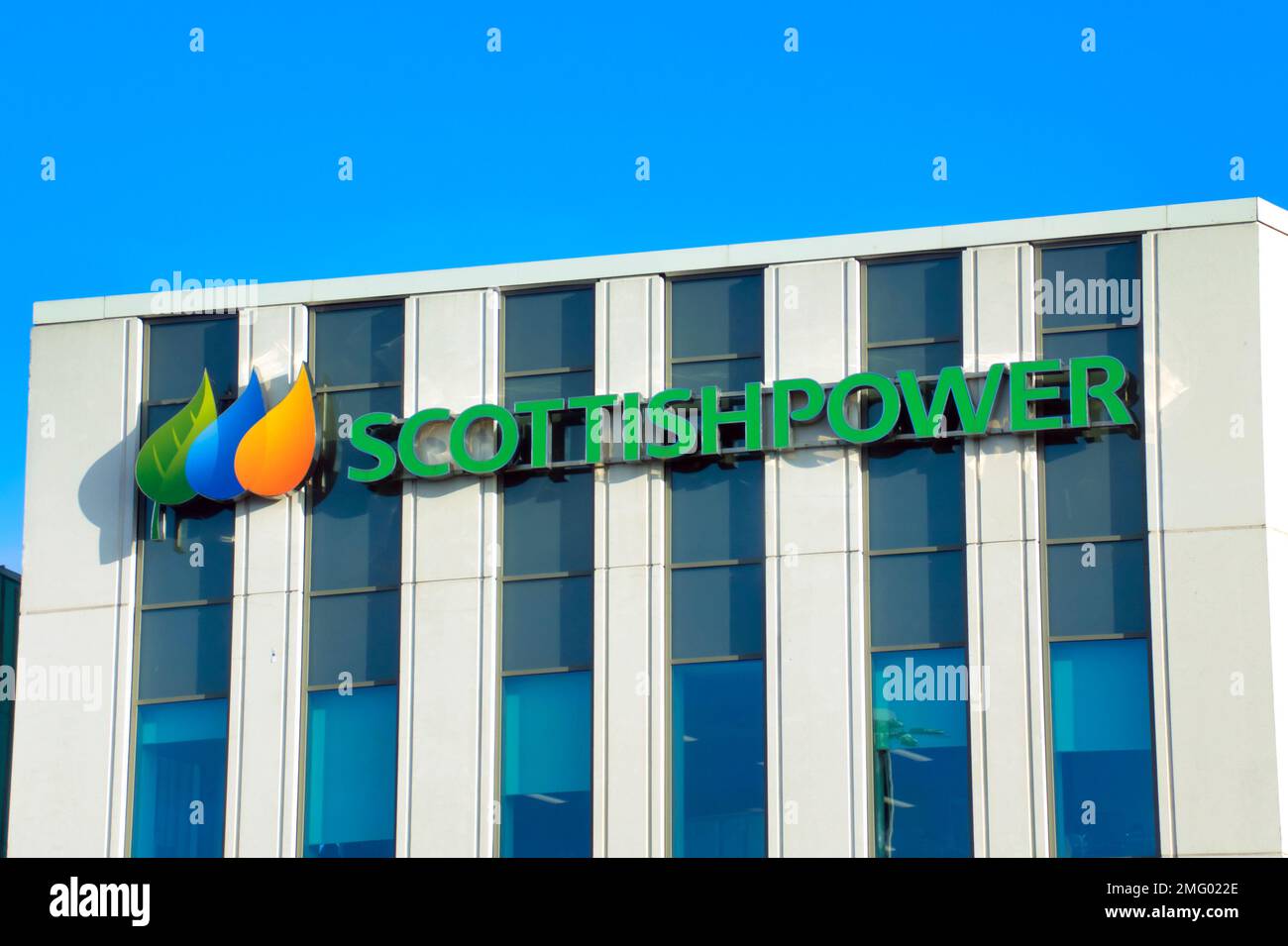 Glasgow, Scozia, Regno Unito 25tht gennaio 2023. UK Weather: Scottish Power HQ scottish Power Headquarters 320 St Vincent St, Glasgow G2 5AD risplende sotto il sole. Credit Gerard Ferry/Alamy Live News Foto Stock