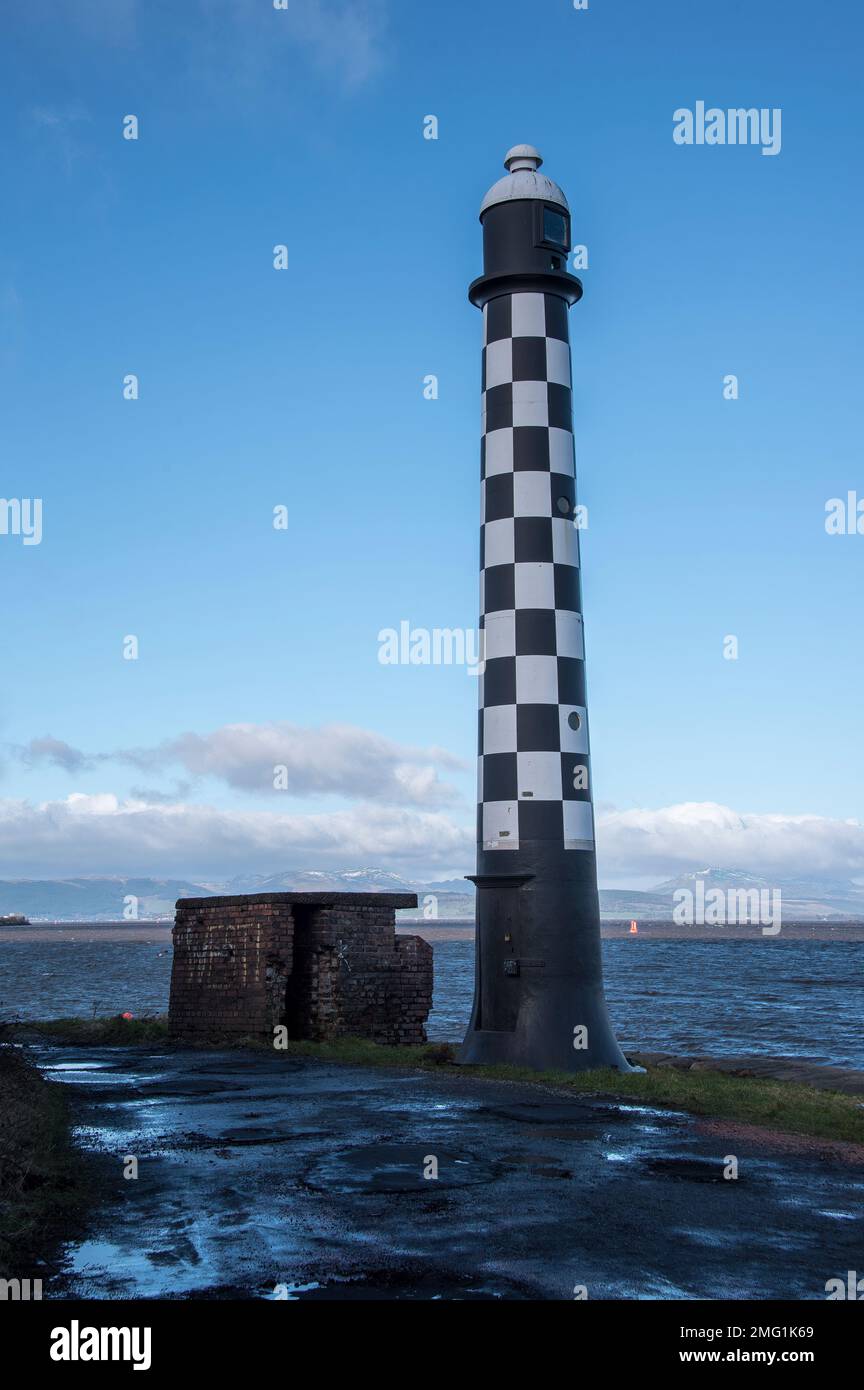 Faro di Port Glasgow Steamboat Quay Foto Stock