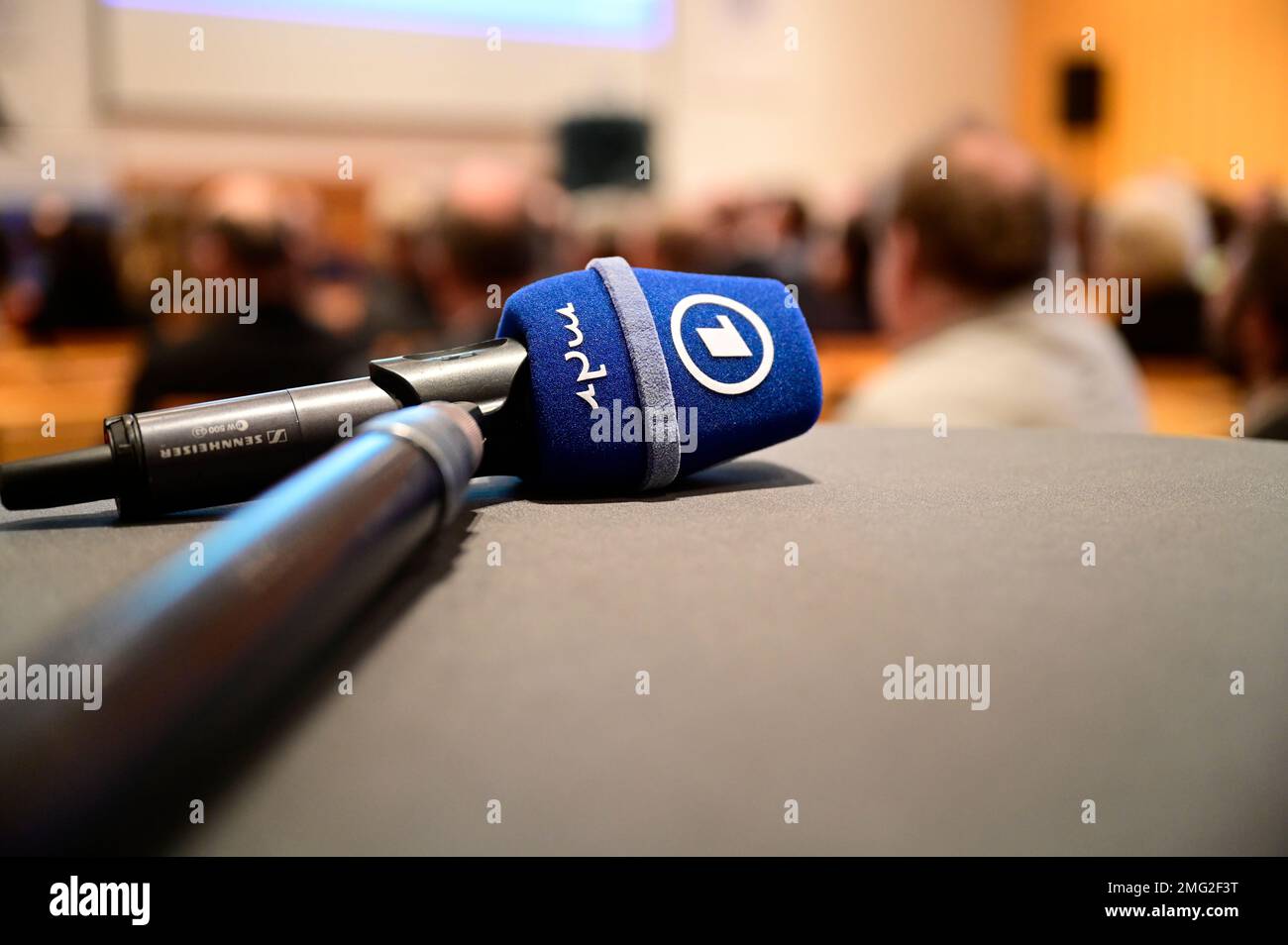 Themenbild, Symbolfoto, die öffentlich-rechtlichen Sender, wie ARD, ZDF, MDR, Deutschlandradio, Das Erste, Abo, ARD Brennpunkt, ARD-App, ARD-Logo, ARD Foto Stock