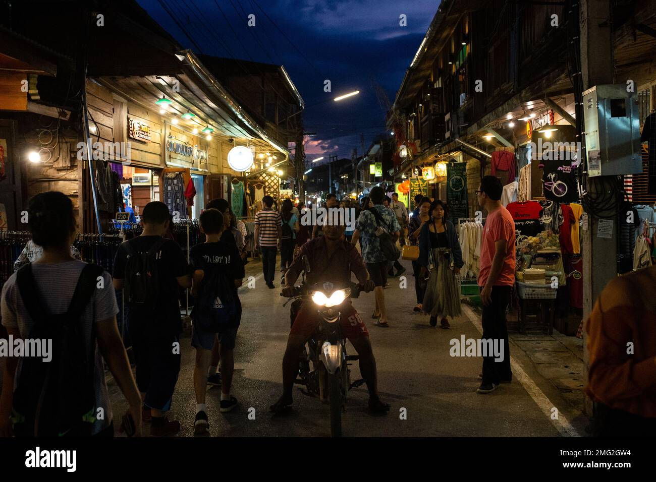 Mercato notturno, Thailandia Foto Stock
