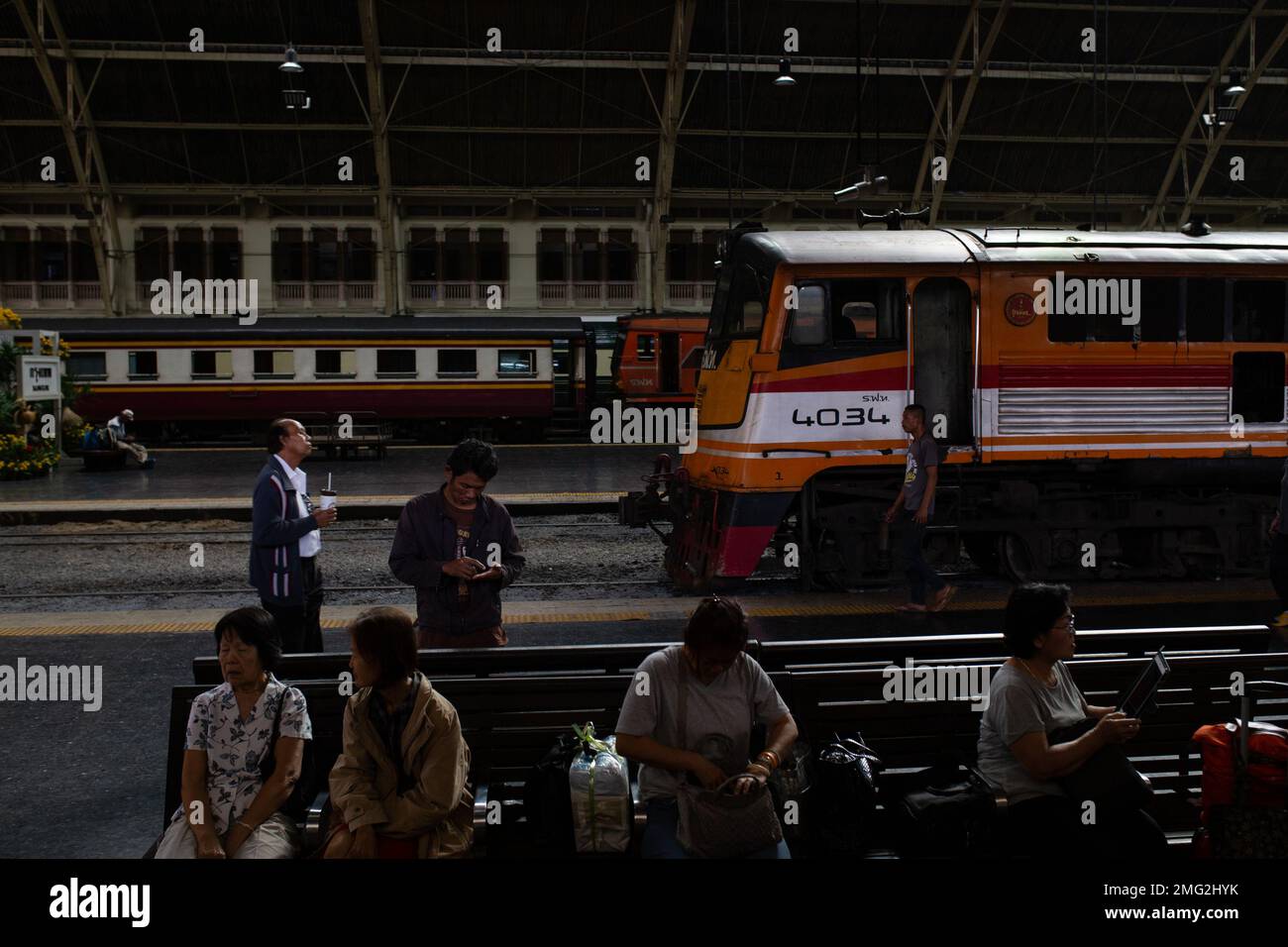 Stazione ferroviaria centrale di Bangkok - Bangkok , Thailandia Foto Stock