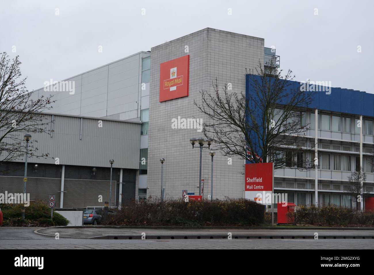 Centro postale di Sheffield in Meadowhall Road ad Attercliffe Foto Stock