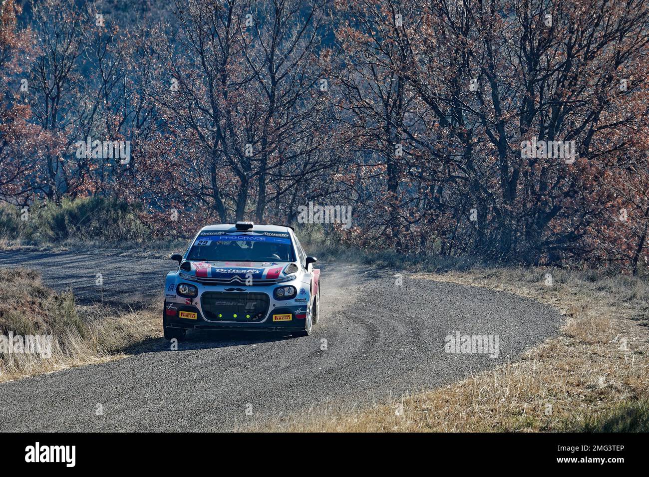 WRC2 MONTE CARLO 2023 Johnston Sean - Kihurani Alexander ES10/13 , Puimichel, FRANCIA, 21/01/2023 Florent 'MrCrash' B. Foto Stock