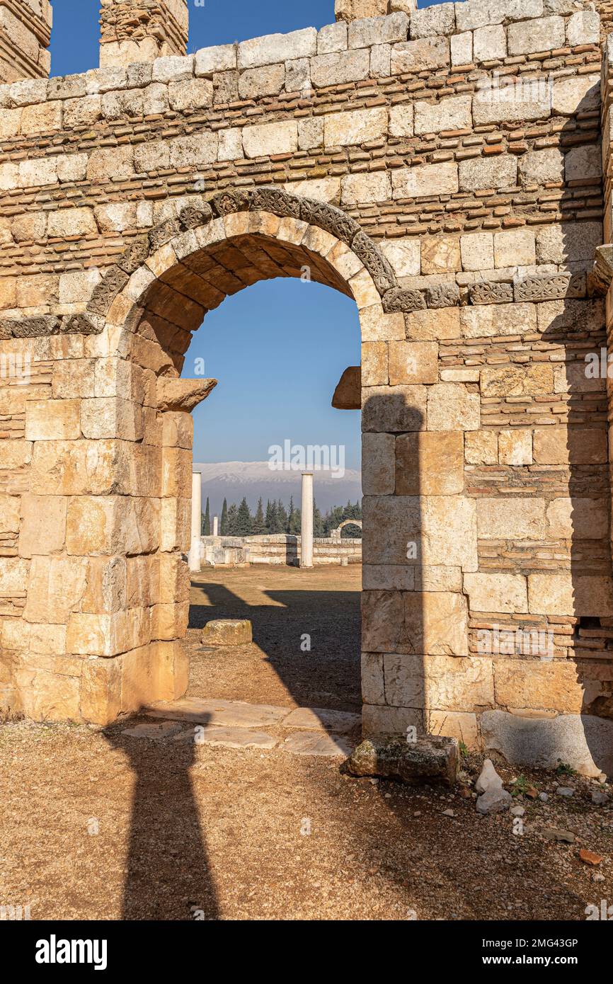 La meravigliosa città antica di Anjar, il Libano Foto Stock