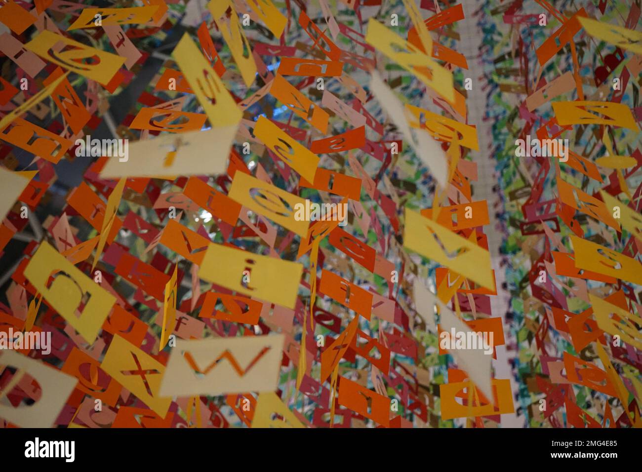 Lettere volanti Foto Stock