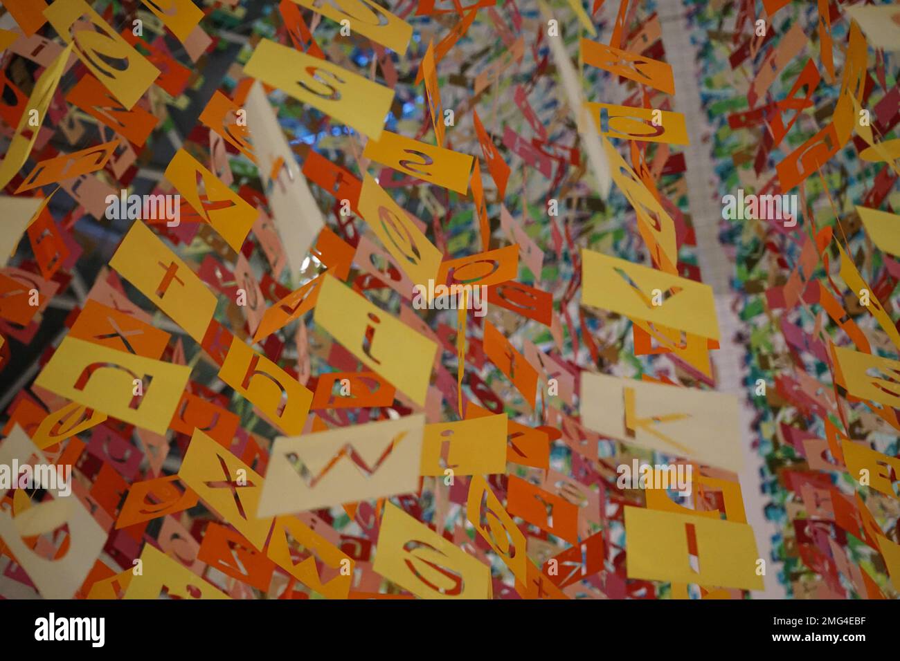 Lettere volanti Foto Stock