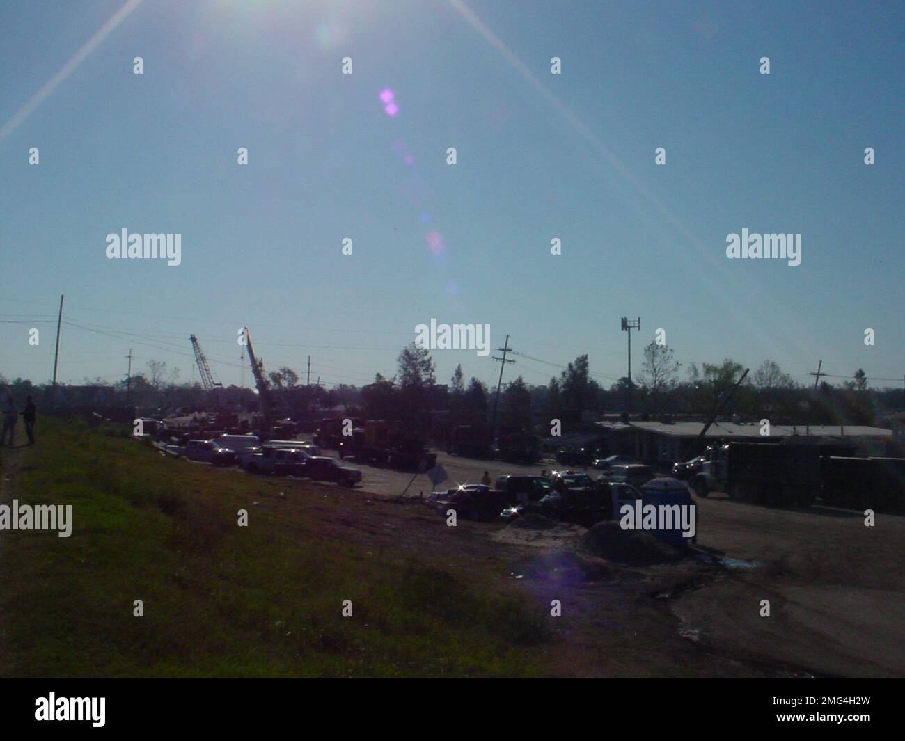 Posto di comando incidente dell'UDE New Orleans - settore Katrina - 26-HK-306-63. Uragano Katrina Foto Stock