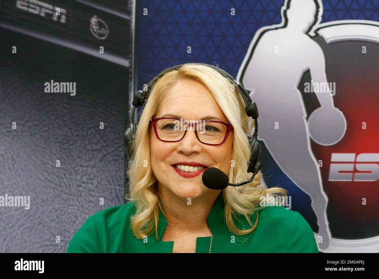 FILE ESPN announcer Doris Burke is shown prior to an NBA basketball
