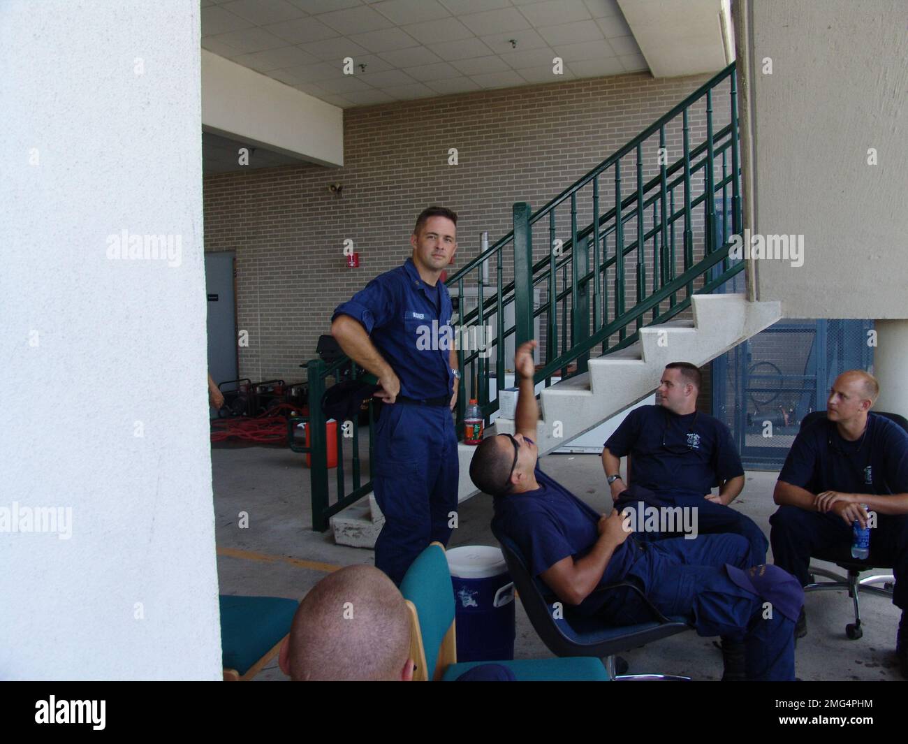 ESU Incident Command Post New Orleans - varie - 26-HK-308-58. Uragano Katrina Foto Stock