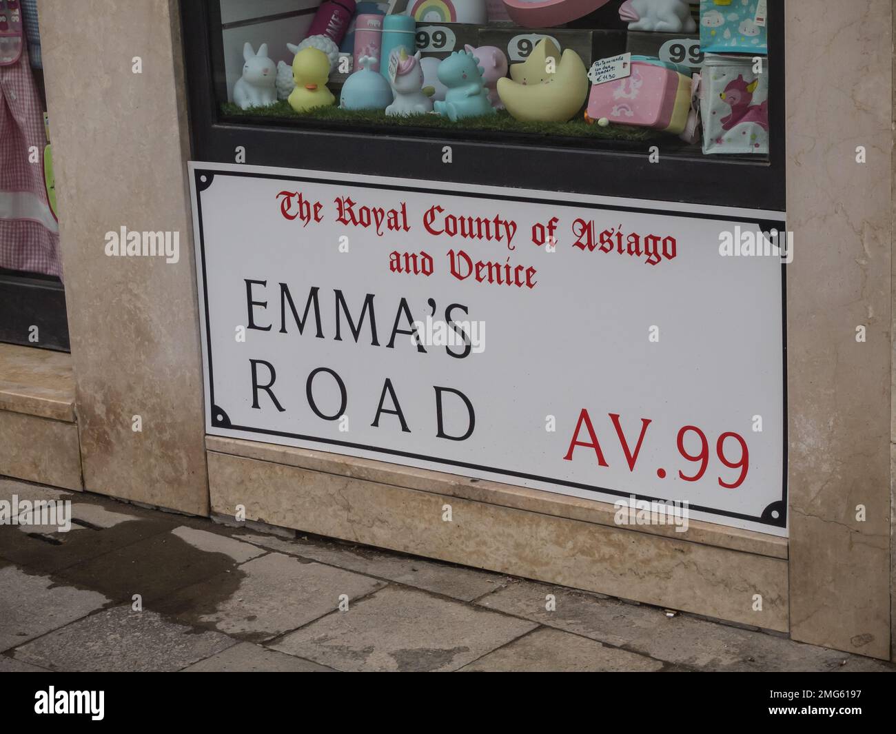 Emma's Road , l'unica strada di Venezia Foto Stock