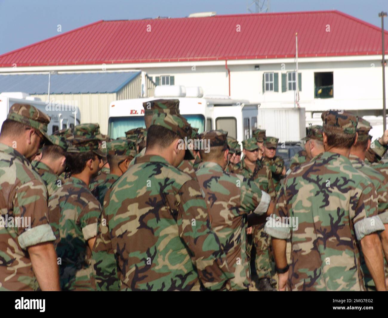 ESU Incident Command Post New Orleans - varie - 26-HK-309-126. Uragano Katrina Foto Stock