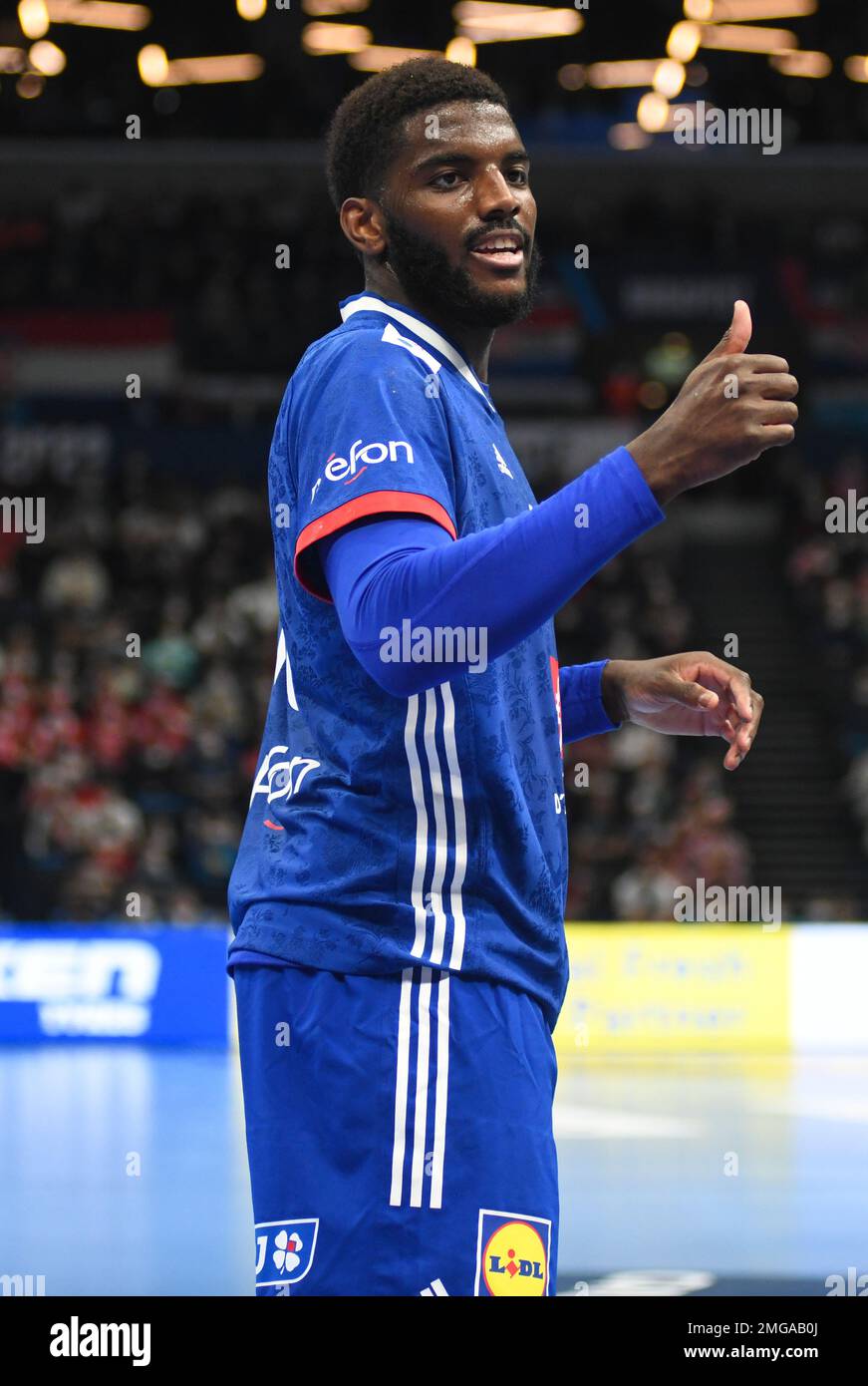 Dika Mem (Francia). EHF Euro 2022. Round principale. Foto Stock