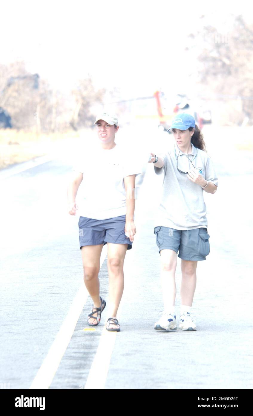 Dolphin Rescue - 26-HK-130-169. Uragano Katrina Foto Stock