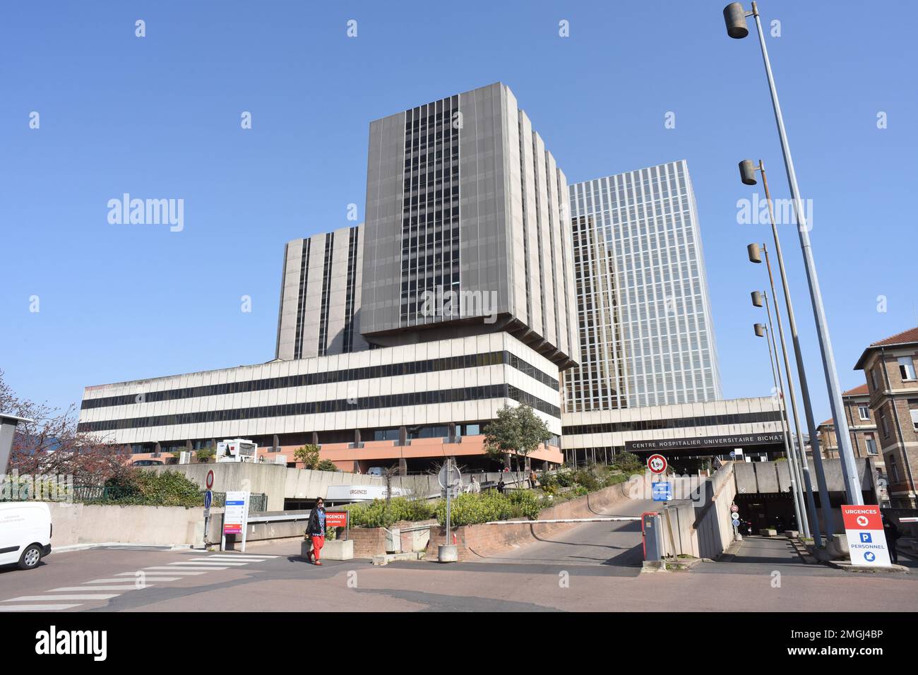 Parigi (Francia): Ospedale Bichat Claude Bernard (ospedale universitario) nel 18th ° arrondissement (distretto) Foto Stock