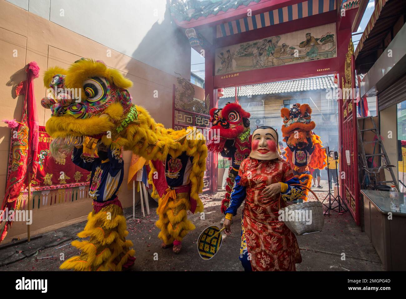 Ci sono molti Festival Cinese tradizionale in Thailandia. Il più famoso è il Chinese God Festival a Talat Phlu. Questa foto è token il dicembre, Foto Stock