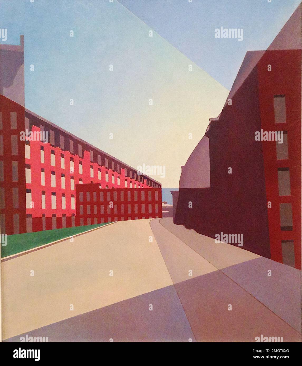 Charles Sheeler - Amoskeag Mills 2 - rappresentazione dei Mulini di Amoskeag a Manchester, New Hampshire, USA Foto Stock