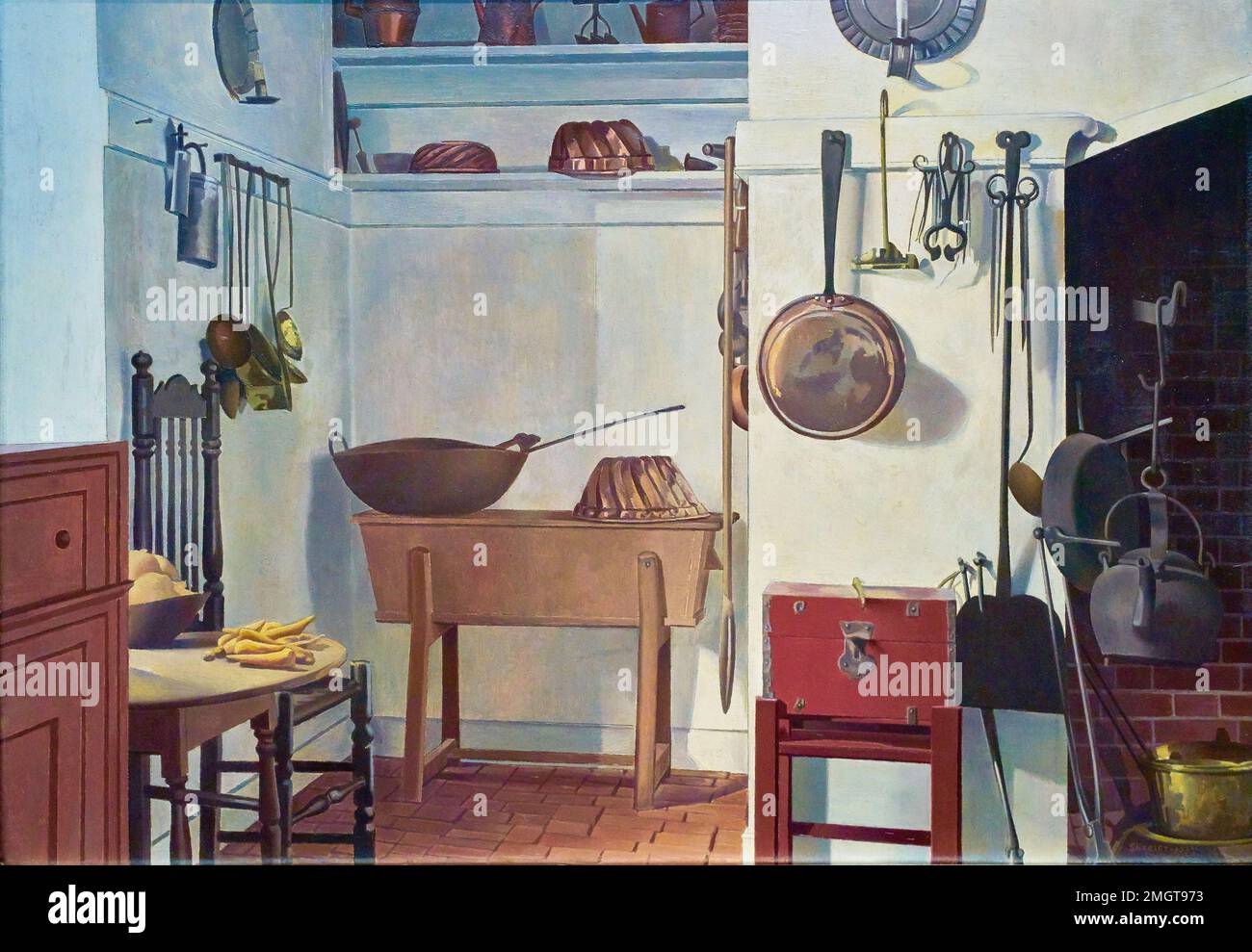 Charles Sheeler - cucina Williamsburgh - 1937 Foto Stock