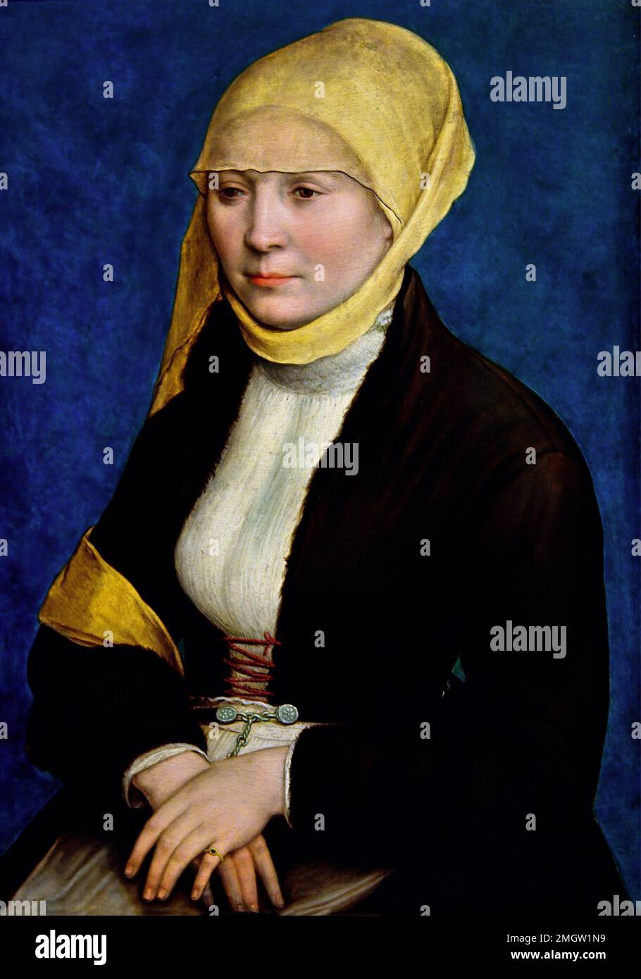Hans Holbein il ritratto più giovane di una donna dalla Germania meridionale,1520 - 1525 Germania tedesca Foto Stock
