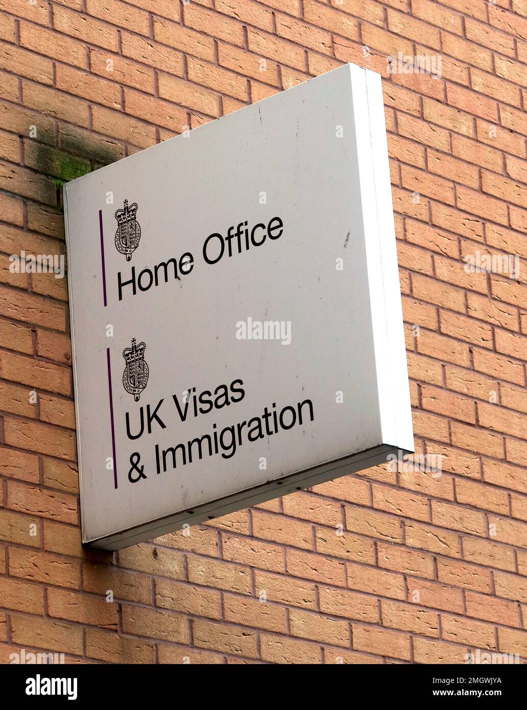 Home Office, UK Visa & immigrazione, Old Hall St, Llverpool City, centro, Merseyside, Inghilterra, Regno Unito, L3 9BP - Segretario generale Suella Braverman Foto Stock