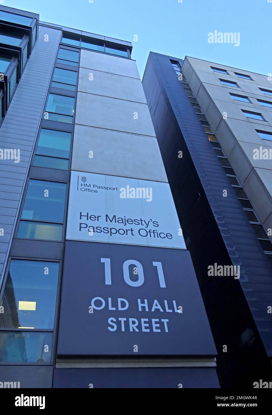 101 Old Hall St Liverpool Passport Office, Llverpool City, centro, Merseyside, Inghilterra, REGNO UNITO, L3 9BP Foto Stock