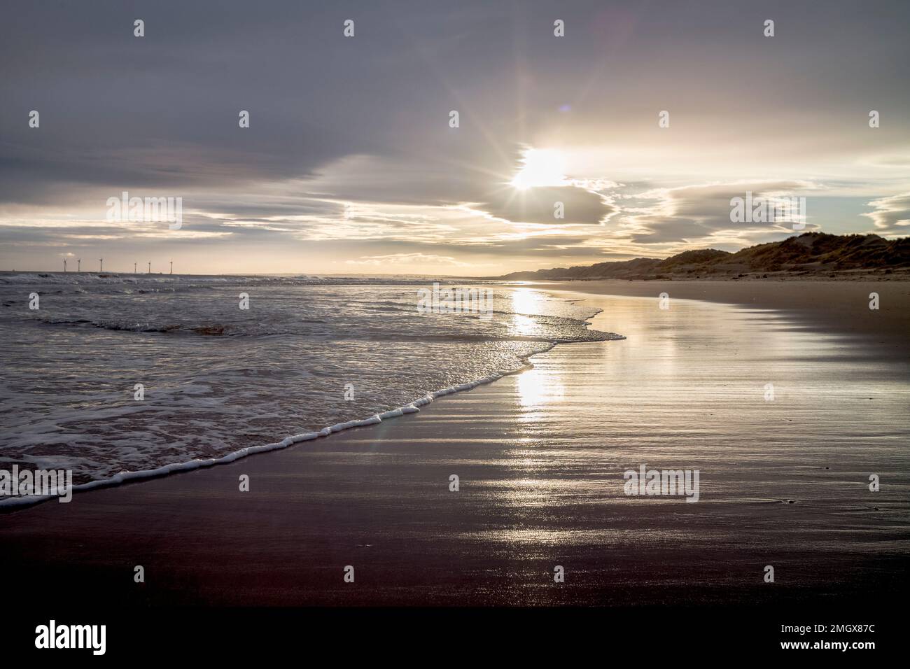 Forvie Beach, Aberdeenshire Foto Stock