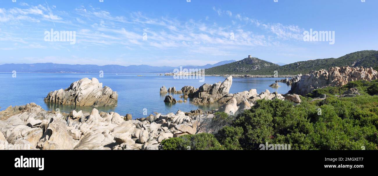 spiaggia di campomoro, isola di corsica Foto Stock