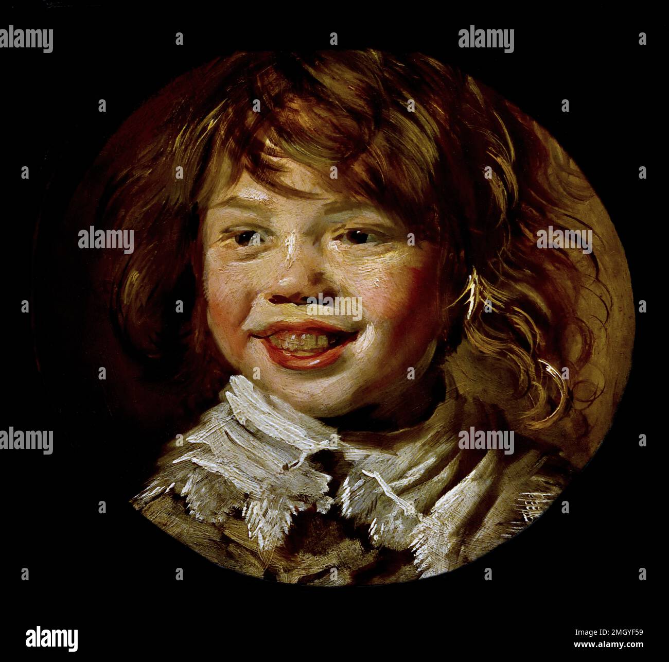 Frans Hals, Laughing Boy, 1625, Paesi Bassi, Paesi Bassi, Olanda, ragazzo ridendo allegro con occhi scintillanti e capelli dispettinati Foto Stock