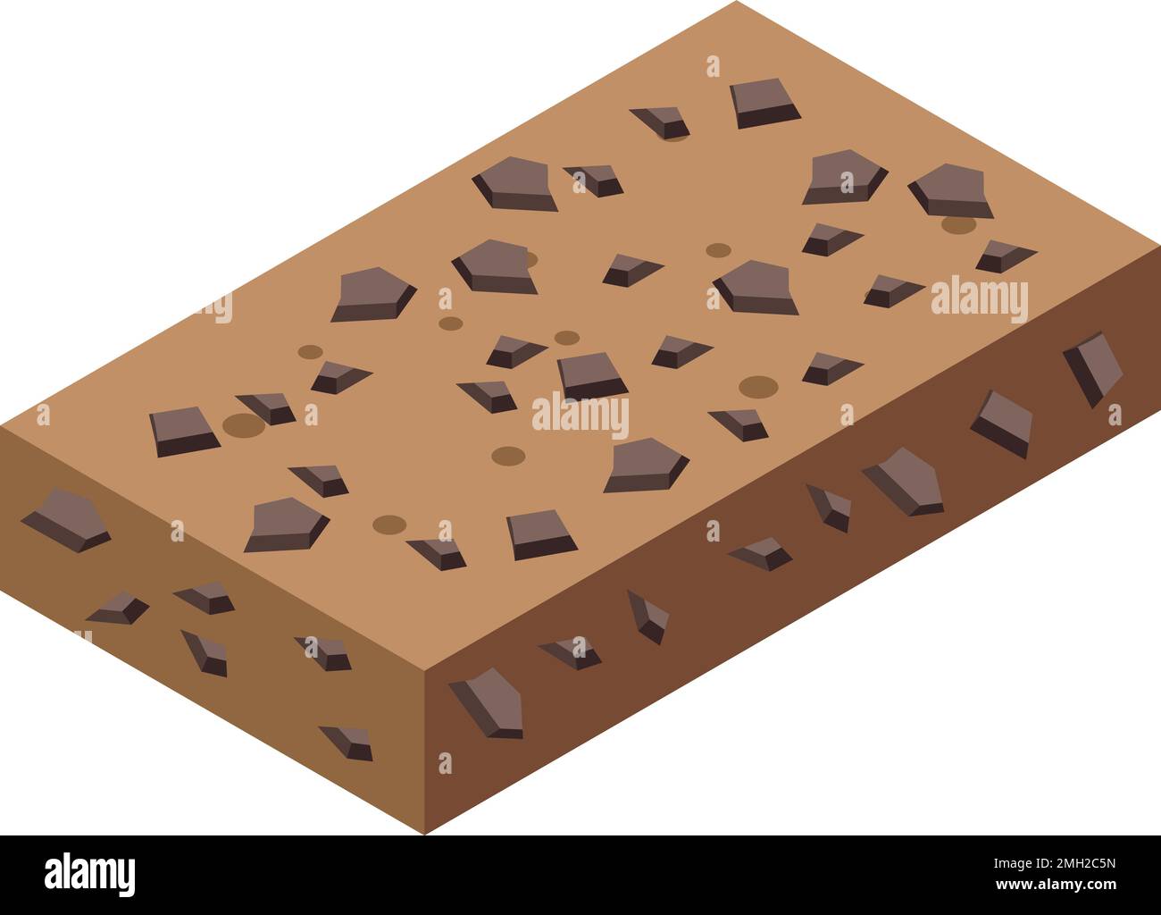 Girasole halva icona vettore isometrico. Dolce halwa. Cibo domestico Illustrazione Vettoriale