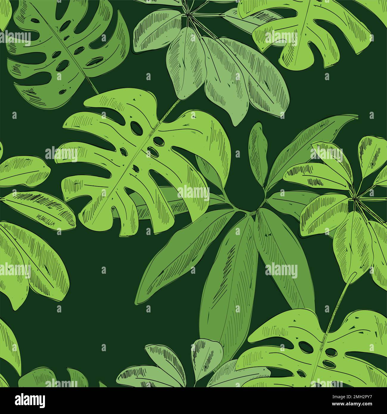 Tropical pattern senza giunture Illustrazione Vettoriale