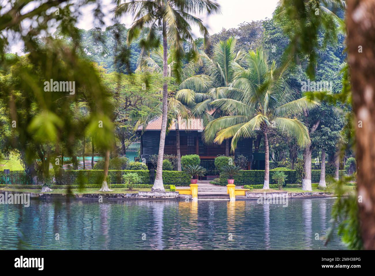 Ho Chi Minhs Stilt House ad Hanoi, Vietnam Foto Stock