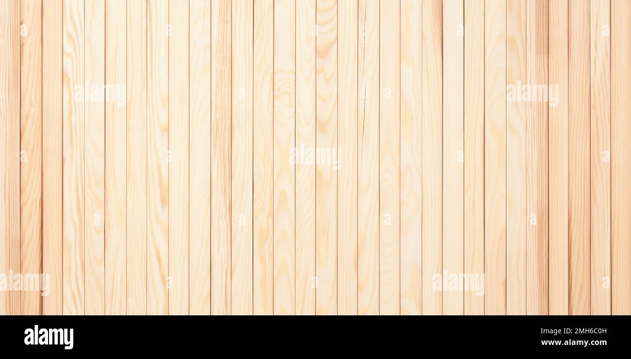 sfondo in legno chiaro, modello in tavole con spazio vuoto Foto Stock