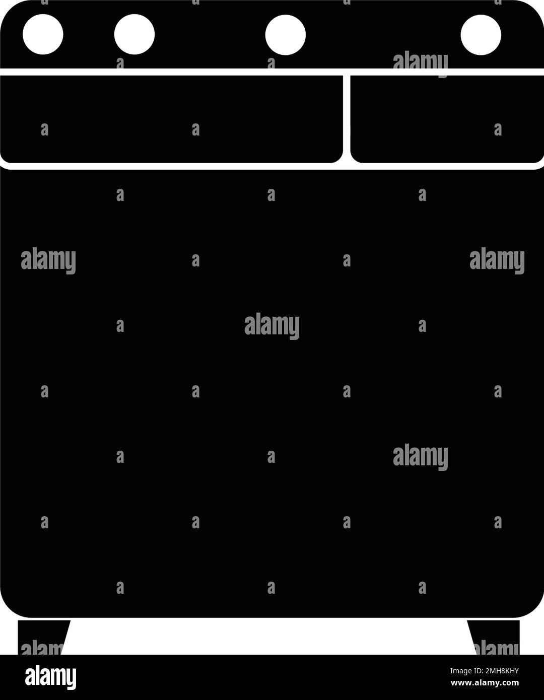 disegno illustrativo del logo della lavatrice Illustrazione Vettoriale