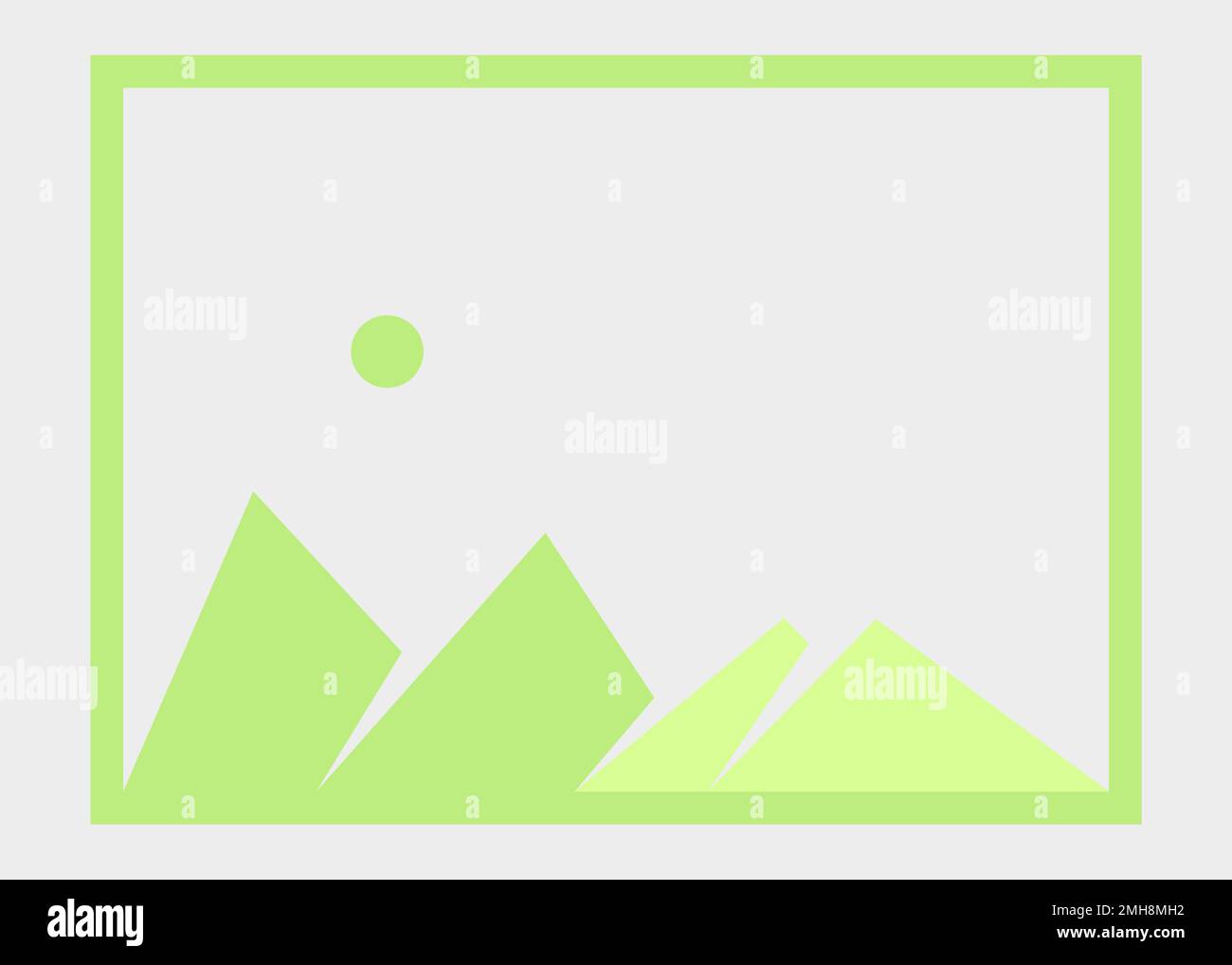 Illustrazione generativa di poster con silhouette delle Geometric Mountains Illustrazione Vettoriale