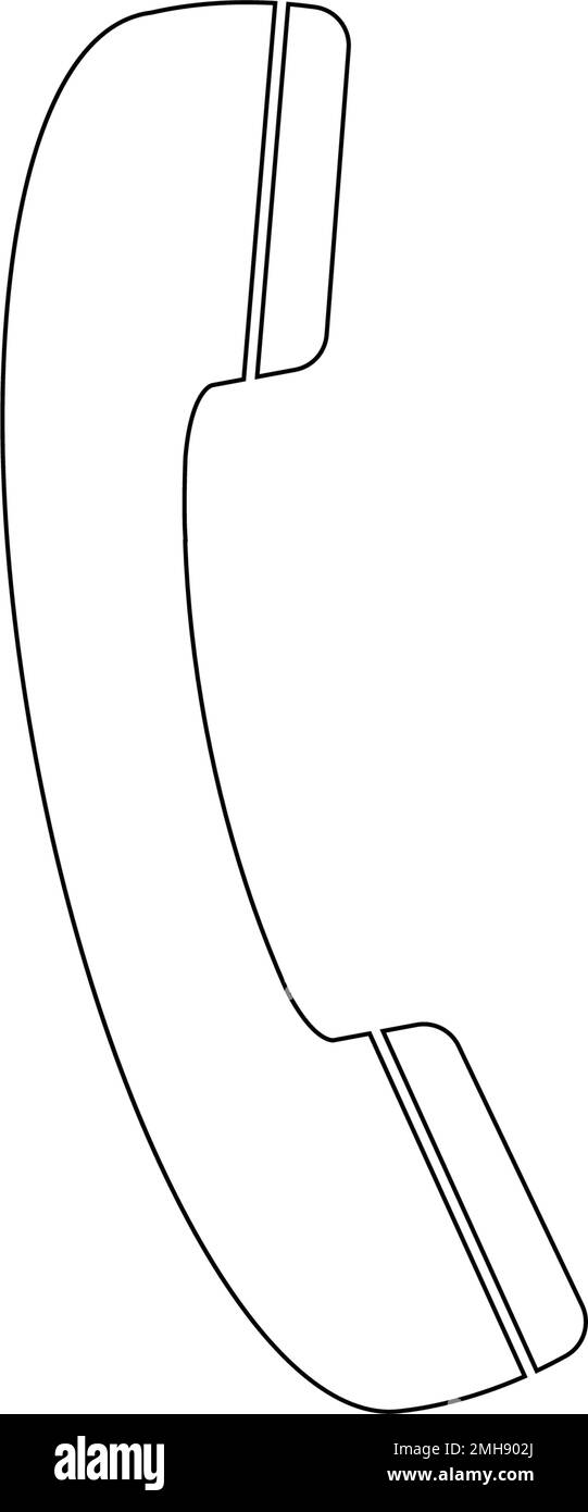 disegno illustrativo del logo del telefono Illustrazione Vettoriale