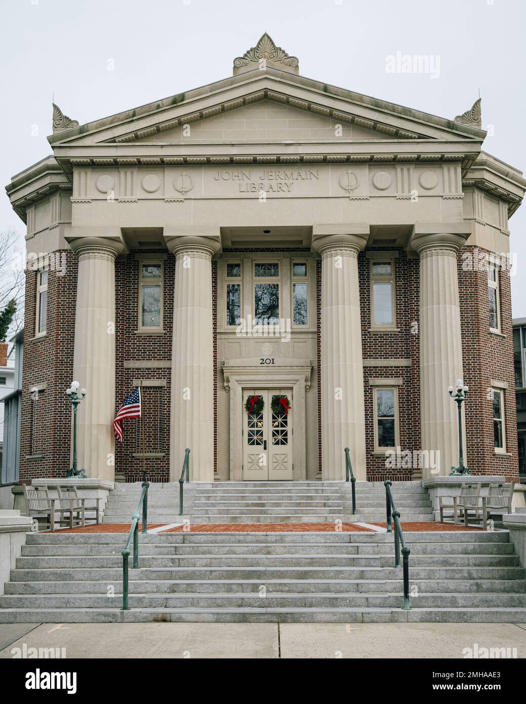 John Jermain Memorial Library architettura, Sag Harbor, New York Foto Stock