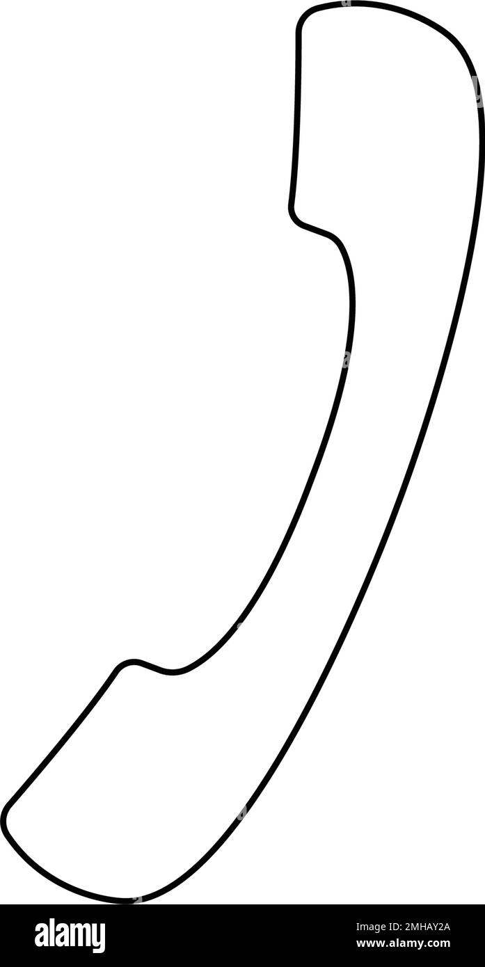 disegno illustrativo del logo del telefono Illustrazione Vettoriale